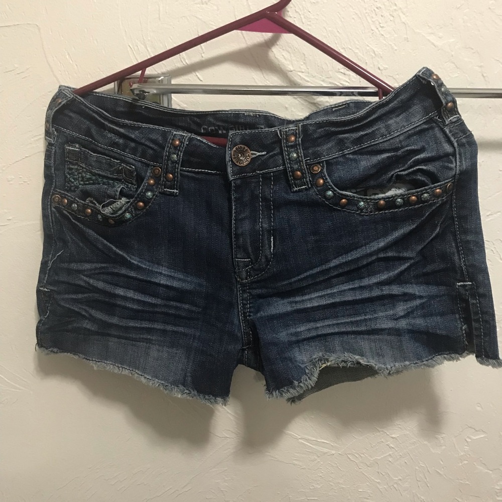 Cowgirl Tuff Jean Shorts